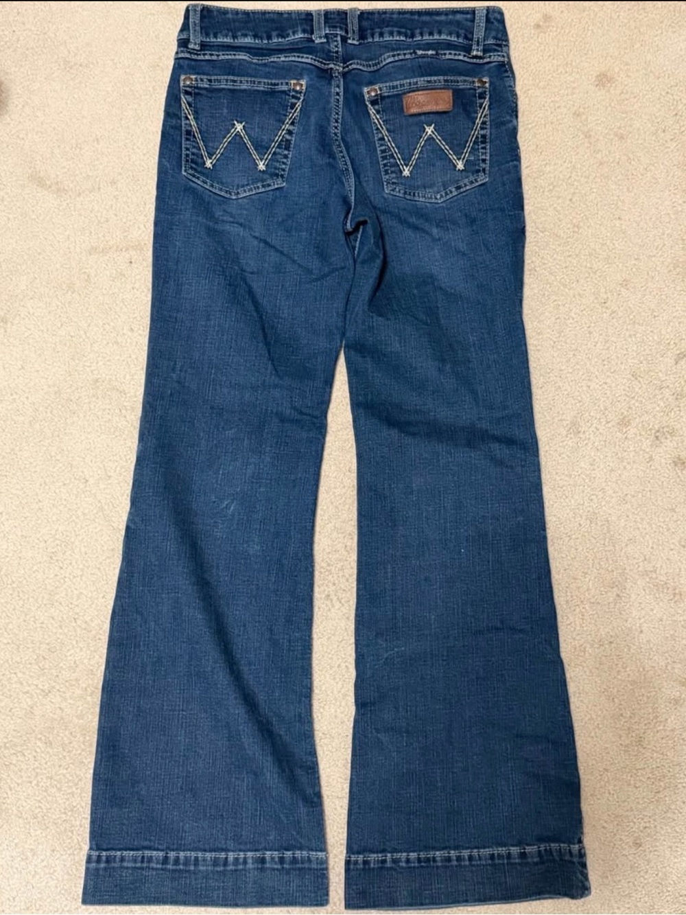 Wrangler Women's Dark Blue Wide Leg Jeans